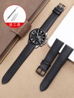 hot style Suitable for CASIO watch strap genuine leather EFV540 506 EFS-S500 510 EFR-303 black