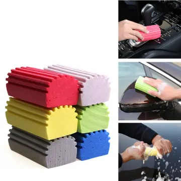 2PCS auto Cleaning Supplies car Cleaning Scrubber car wash Automotive  Cleaning Supplies Cleaning Supplies for Cars Bath Scrubber high Density  Sponge