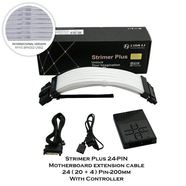 Stimmer 24PIN -V1 LIAN LI Strimer Plus V1 V2สาม8Pin 24Pin เมนบอร์ด GPU ...