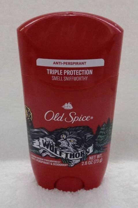 OLD SPICE WOLFTHORN ANTI-PERSPIRANT & DEODORANT NET WT. 2.6oz (73g ...