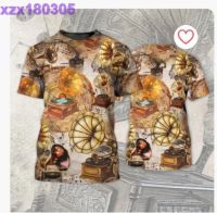 Gramophone Vinyl Records 3D Tshirt, 3D All Over Print Shirt For Music Lovers