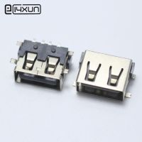 4ชิ้น Smd Usb Type A แจ็คตัวเมีย4pin Af 10.0เบ้าขยาย Pcb ตัวเชื่อมต่อสีดำขอบแบนชิ้นส่วนของเล่นซ่อมโทรศัพท์ Diy