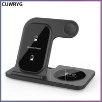 CUWRYG Ic สำหรับ Iphone 14 13 12 11 8สำหรับนาฬิกา Apple แท่นชาร์จไร้สาย15W ชาร์จเร็ว3 In 1พับได้