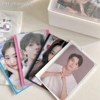 10pcs Kpop Idol Photocard Holder Ins Simplicity Korean Solid Color Card Protective Sleeve Transparent Visiable Card Organizer