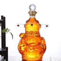 God of Wealth Whisky Decanter 1000ml Top Quality Creative Shaped Home Bar Sets Glass Decanter For Liquor Scotches Vodka Or Wine