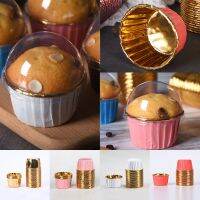 50pcs Oil-proof Paper Gold Silver Cup Paper Cupcake Liner Lid Cover - 50pcs - Aliexpress