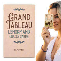 ใหม่2023 36 Grand Tableau Lenormand 36ไพ่ทาโรต์สีเต็มรูปแบบและคำแนะนำจำลองของบัตร Lenormand เดิมของ Lenormand