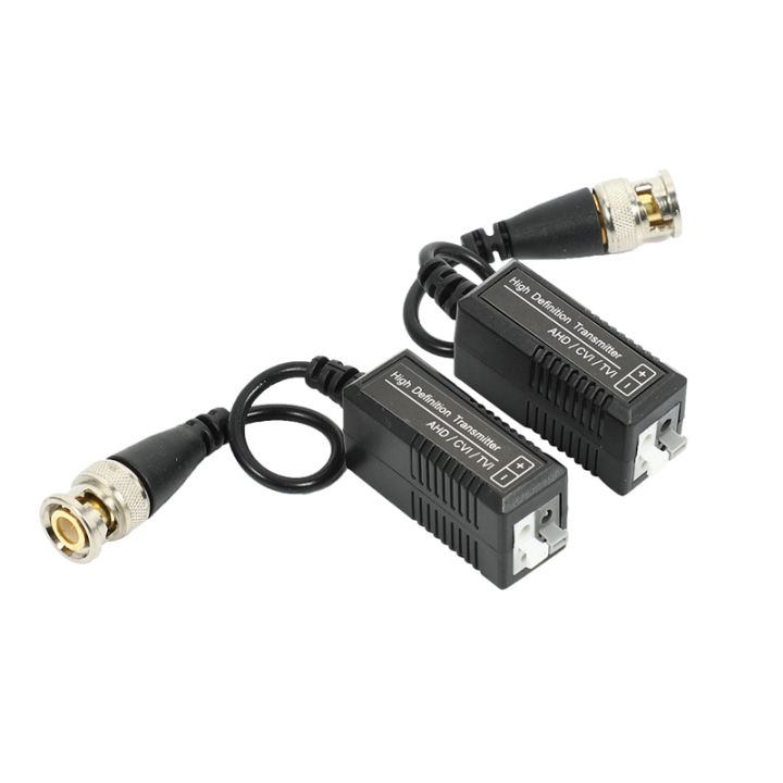 4-pairs-8-pieces-passive-video-balun-transmitter-amp-transceiver-with-cable-for-1080p-tvi-cvi-tvi-ahd-960h-dvr-camera-cctv-system-male-bnc-to-utp-cat5-5e-6-6e-cable