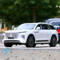 1:24ขนาด Hongqi HS9ล้อแม็ก D Iecast โลหะรุ่นรถจำลองสูงยานพาหนะเสียงและแสงดึงกลับคอลเลกชันเด็กของขวัญของเล่น