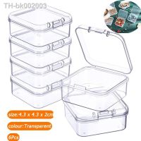 ☃☁▩ 6Pc Mini Boxes Square Clear Plastic Jewelry Storage Case Container Packaging Box for Earrings Rings Beads Collecting Small Items