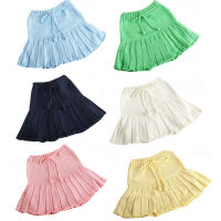 Autumn Spring Kids Knitting PP Shorts Lovely Knitting Skirt Shorts Candy Color Baby Girls Shorts Bottoming Pleated Skirts