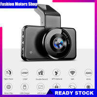 Dash Cam 3 "หน้าจอ IPS มุมกว้างด้านบนแดชบอร์ดเซ็นเซอร์กล้องวิดีโอ G การมองเห็นได้ในเวลากลางคืน24ชั่วโมงโหมดจอดรถบันทึกลูป