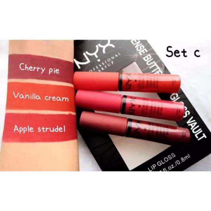 NYX Intense Butter Lip Gloss Vault 3 Pcs. (SET C) Lazada.co.th