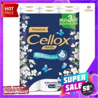 เซลล็อกซ์ พิวริฟาย กระดาษชำระม้วน พรีเมี่ยม 3 ชั้น x 24 ม้วนCellox Purify Toilet Tissue Premium 3 Ply x 24 Rolls