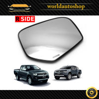 เนื้อเลนส์กระจก ข้าง ขวา ใส่ Mitsubishi L200 Triton Pick Up 2005 - 2015 Right Wing Side Door Mirror Glass Len L200 Triton Plus 4x2 4x4 2005-2015 Mitsubishi Mitsubishi  Aftermarket Parts L200 Triton Plus 4x2 4x4 ประตู ปี2005