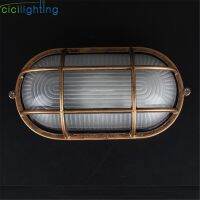 Retro Moisture Explosion-Proof Outdoor Wall Light Vintage Waterproof E27 Ceiling Lamp Outdoor Wall &amp; Porch Lighting Cicilighting