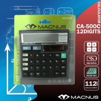 Macnus เครื่องคิดเลข No.500C Black Calculator 12Digits