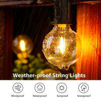 G40 LED Globe String ไฟกันน้ำกลางแจ้งสวน Garland String ไฟ Fairy Connectable LED Chain Lighting Christmas Decor