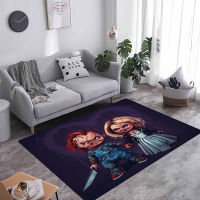 Horror Chucky 3D Print Car Square Anti-Skid Area Floor Mat Rug Non-slip Mat Dining Room Living Room Soft Bedroom Car S44