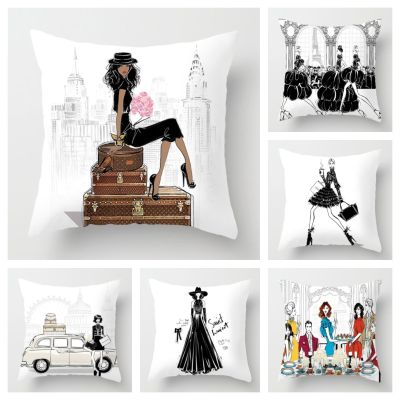hot！【DT】¤◆  Fashion Ladies Pillowcase Decoration Room Sofa Cushion Cover 45x45 40x40 50x50 60x60