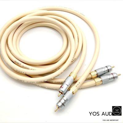 สายสัญญาณ RCA WBT Audio Cable หัวแจ็คแบบขันล็อค Nakamichi แบบ 2 เส้น ให้เสียงสด สะอาด เต็มอิ่มในทุกย่านเสียงครับ