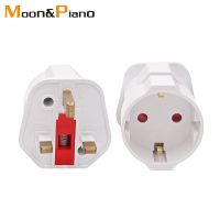 【LZ】☬ﺴ❃  Adaptadores de Energia Europeus para Carregamento do Telefone Travel Mains Converter 2 Pin para UK 3 Pin Plug Adaptor Euro UE 1 Pc