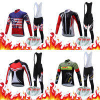 Men Cycling Jersey Winter Thermal Fleece Set Road Bike Clothing Bicycle Dress MTB Clothes Suit Triathlon Uniform Kit Maillot Bib