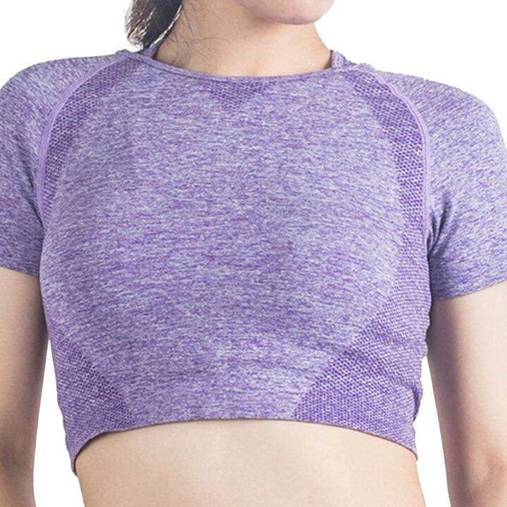 เสื้อ-bra-olahraga-seamless-ออกกำลังกายดันสำหรับผู้หญิงเสื้อครอปสำหรับใส่วิ่งออกกำลังกายเล่นโยคะเสื้อกล้ามกันกระแทกสำคัญสำหรับชุดออกกำลังกาย