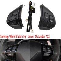 Multifunction Steering Wheel Button Cruise Control Switch Volume Sound Button for Mitsubishi Lancer Outlander ASX