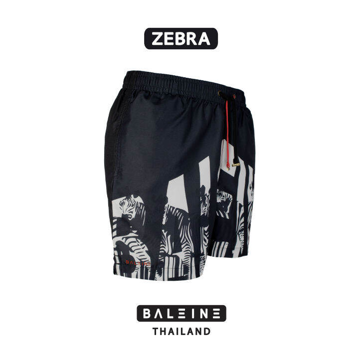 กางเกงว่ายน้ำ-กางเกงขาสั้นชาย-swimwear-men-swim-trunks-baline-zebra