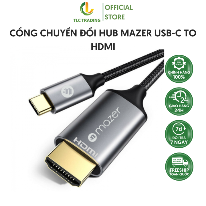 Mazer USB-C To HDMI Hub - Một sản phẩm đa năng và hữu ích đang chờ bạn khám phá - Mazer USB-C To HDMI Hub. Vớ thiết kế đơn giản nhưng tối ưu chức năng, bạn có thể kết nối nhiều thiết bị khác nhau để truyền tải hình ảnh và âm thanh với chất lượng cao. Sản phẩm còn có thêm nhiều tính năng hấp dẫn khác để bạn khám phá.