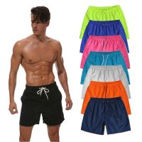 Hot Selling Summer Mens Shorts With Lining Sport Casual Fitness Breathable Training Drawstring 14 Colors Loose Male Beach Pants