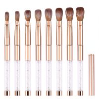 100% Kolinsky Acrylic Nail Brush Good Quality Nail Art Mink Brush Diamond Metal Handle Acrylic Powder Brush Nail Tech Supplies Artist Brushes Tools