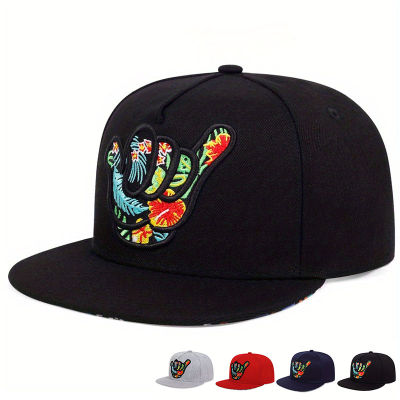 Mens Street Art Rap Hat Punk Rock Hats Cartoon Pattern Embroidered Snapback Cap Fitness Hat Designer Caps