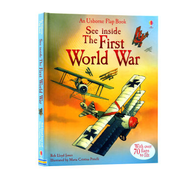 See inside first World War Series in English original see inside first World War hardcover flip book childrens Enlightenment cognition cardboard book teenagers science Usborne