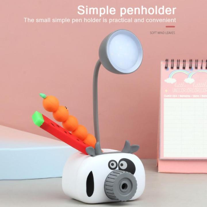 cartoon-piggy-pen-holder-pencil-sharpener-mini-table-lamp-usb-charger-led-light-child-student-eye-protection-lamp-desk-lamps