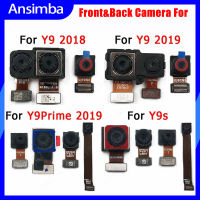 Ansimba กล้องหน้าหลังของแท้สำหรับ Huawei Y9S/Y9 Prime 2019/Y9 2019/Y9 2018โมดูลกล้องเซลฟี่ด้านหน้าขนาดเล็กด้านหลังชิ้นงอสำหรับเปลี่ยนอะไหล่สำหรับกล้องมองหลังพร้อมเครื่องมือ