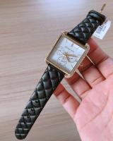 นาฬิกาข้อมือผู้หญิง MICHAEL KORS Quartz Crystal White Dial Black Leather Strap Ladies Watch MK2769