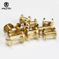 WUTA ทองเหลือง Arc เข็มขัดสกรูสตั๊ดคู่หัวโค้งชิคาโก NAIL Rivet สำหรับหนัง CRAFT DIY เข็มขัด/สายคล้องอุปกรณ์เสริม-หลายขนาด-Shief