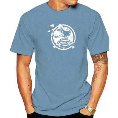 Nu Pogodi Wolf T-Shirts for Men Russia Humorous Cotton Tee Shirt Crewneck Short Sleeve T Shirts Gift Idea Clothing