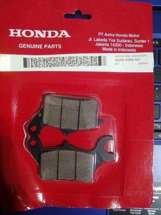 Honda Genuine Parts Brake Pad Front Set Lazada PH