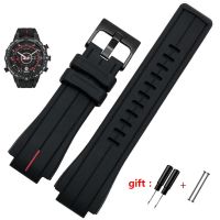 [ladies jewelry]สูงจำนวนยางสำหรับ Timex WATCHT2N720 T2N721 TW2T76300 Blacksilicone สายคล้องคอกีฬา24x16mm