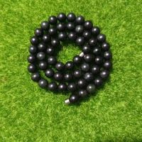 Pure Natural Tibetan Jade Medicine King Stone Black Baogong Meteorite Jade Necklace Buddha Beads Blessing Health Care Jewelry