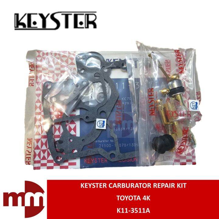 KEYSTER JAPAN Carburator Repair Kit for TOYOTA 4K (K113511A) Lazada PH