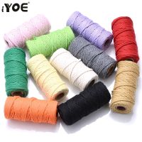 【YD】 iYOE 28m/Roll 3mm Color Cotton Cord Thread Making Macrame String Diy Accessories Decoration