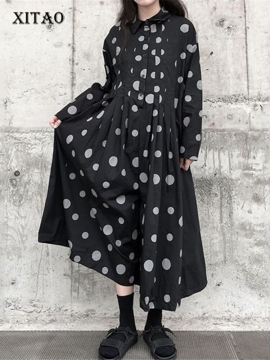 xitao-dot-jumpsuits-fashion-women-full-sleeve-goddess-fan-casual-black-jumpsuits