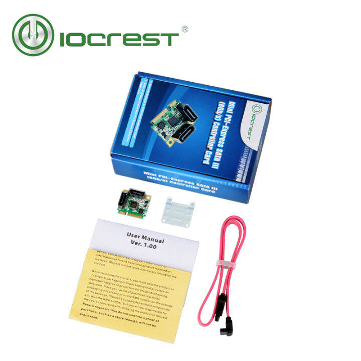 iocrest-mini-pci-express-2-internal-sata-iii-6gb-s-raid-asm1061r-controller-card-2-sata-3-0-6gbps-ports-green