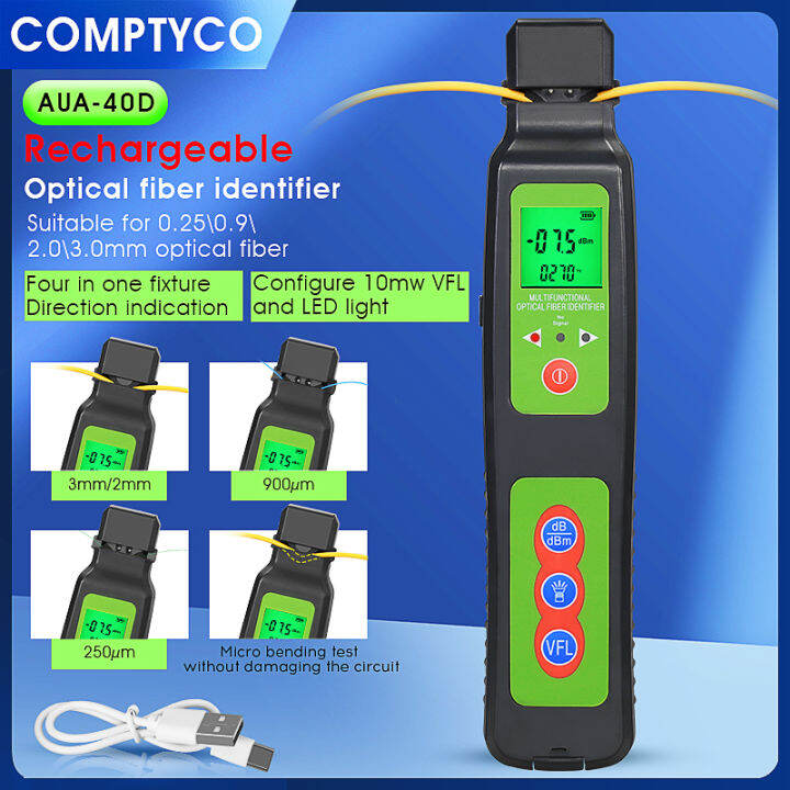 COMPTYCO AUA-40D rechargeable fiber optic identifier with 10mw visual ...