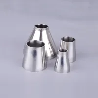 51mm 2 To to 45mm 1.75 OD Butt Welding Reducer SUS 304 Stainless Steel Sanitary Pipe Fitting Homebrew Beer Wine