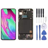 หน้าจอ LCD AMOLED ของแท้พร้อมกรอบสำหรับ Galaxy A40 SM-A405F พร้อม Digitizer ประกอบเต็มตัวเครื่อง (สีดำ)(WTYD)